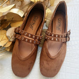Corkys All Eyes ON Me Camel Faux Suede Flat - Infinity Raine