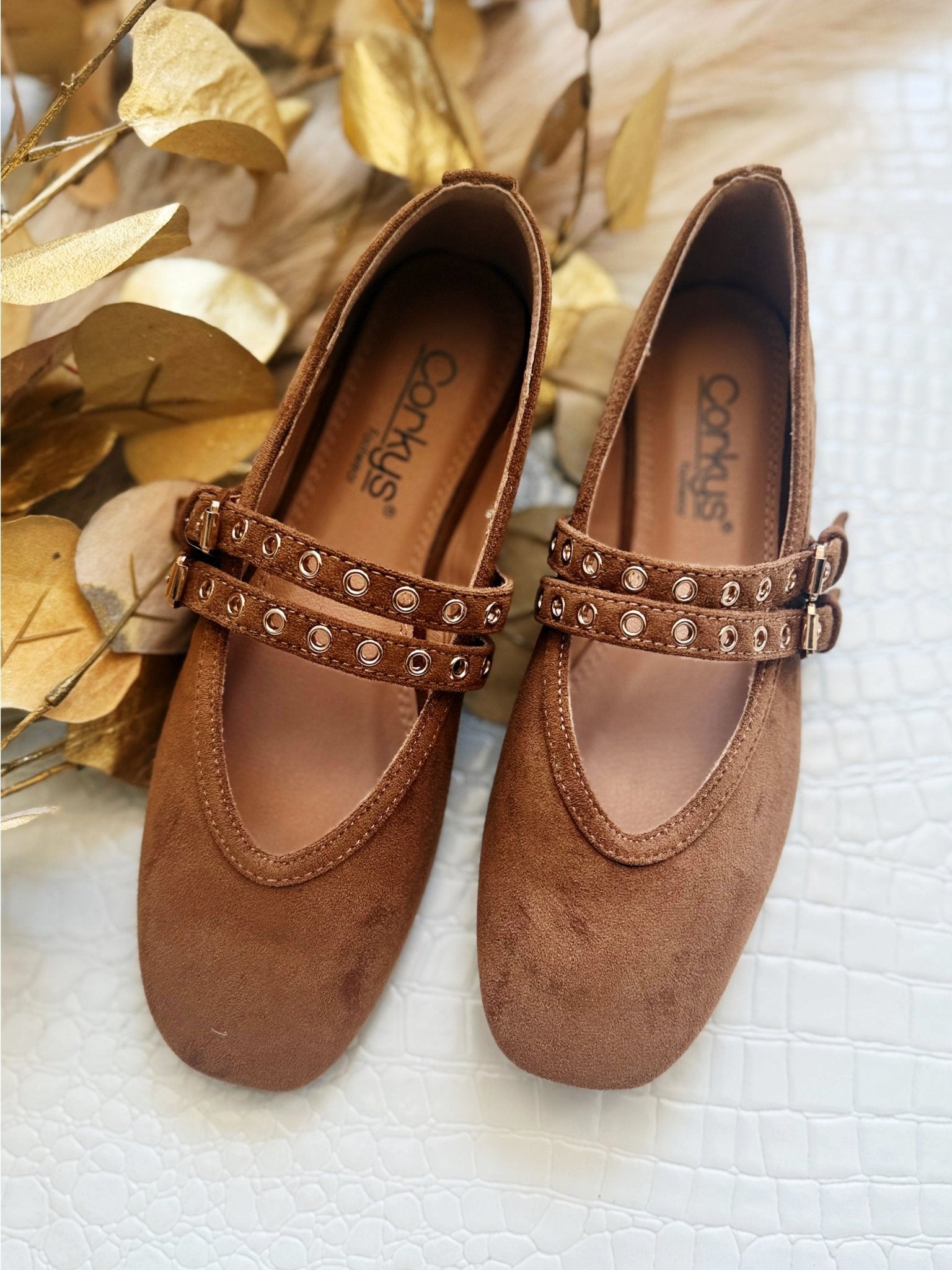 Corkys All Eyes ON Me Camel Faux Suede Flat - Infinity Raine