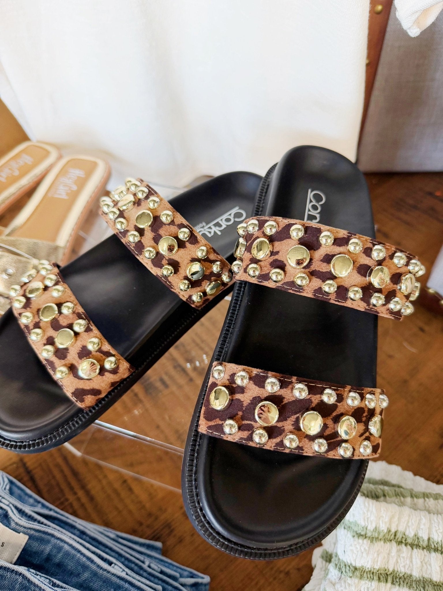 Corkys Have A Seat Sandal In Leopard - Infinity Raine