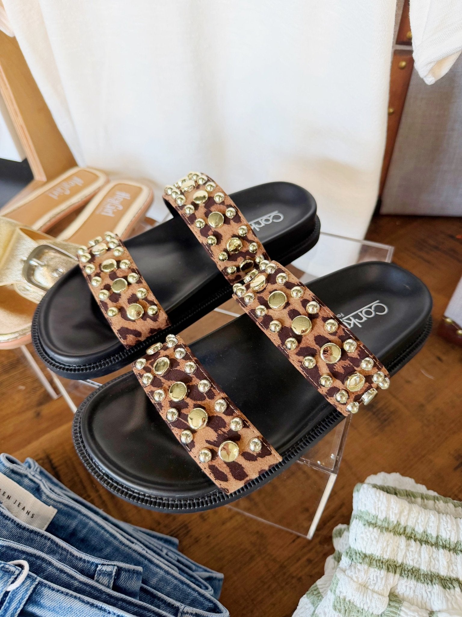 Corkys Have A Seat Sandal In Leopard - Infinity Raine