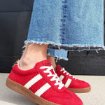 Corkys' Heads Up Sneakers In Red - Infinity Raine