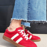Corkys' Heads Up Sneakers In Red - Infinity Raine