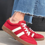 Corkys' Heads Up Sneakers In Red - Infinity Raine