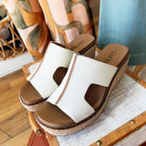 Corky's Kiss N Tell Wedge In White - Infinity Raine