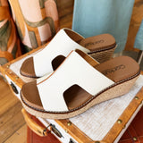 Corky's Kiss N Tell Wedge In White - Infinity Raine
