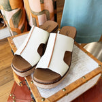 Corky's Kiss N Tell Wedge In White - Infinity Raine