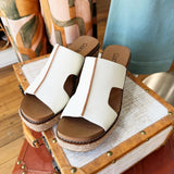 Corky's Kiss N Tell Wedge In White - Infinity Raine