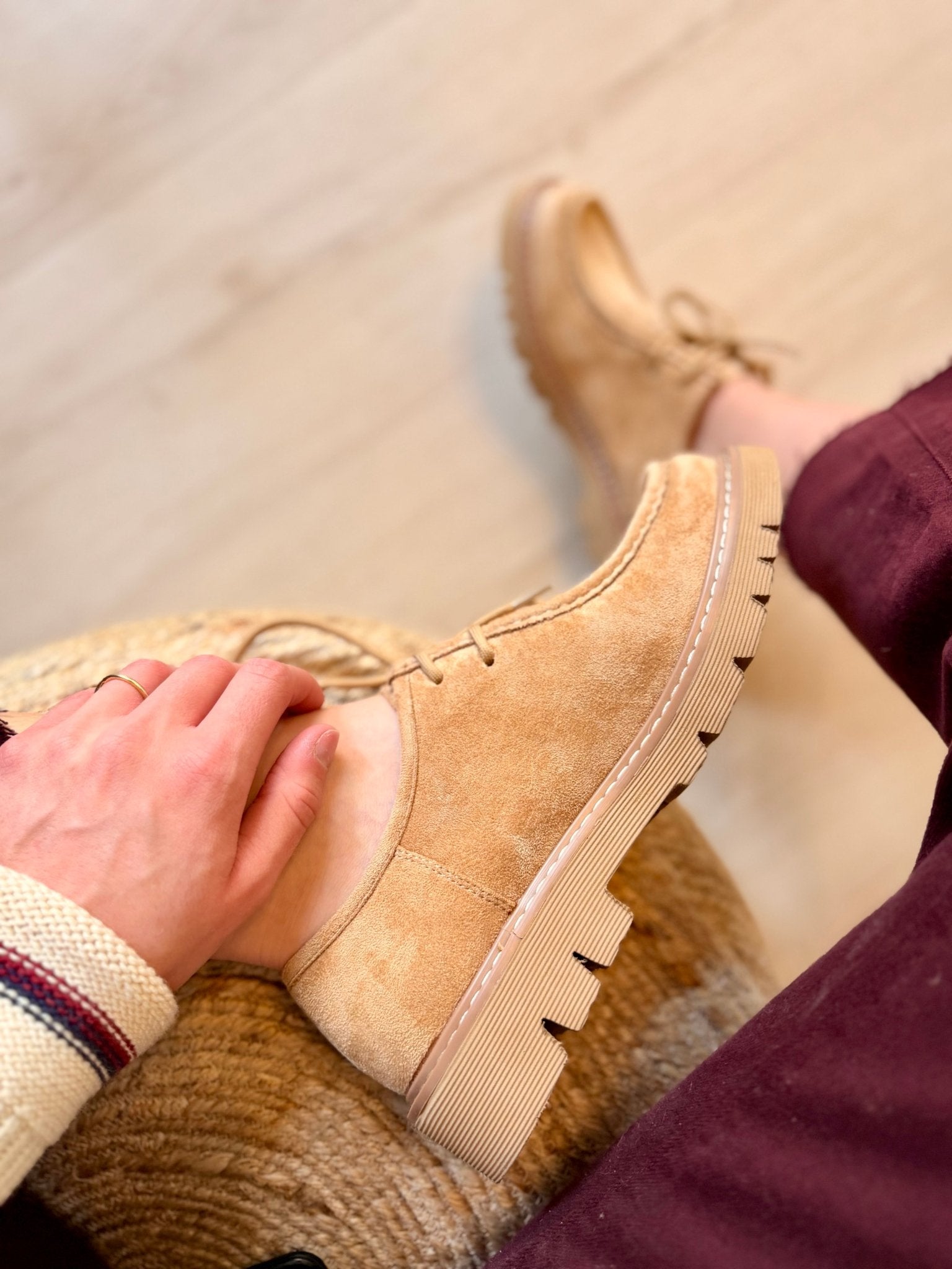 Corkys Lace Up Loafer Fall For It In Camel - Infinity Raine