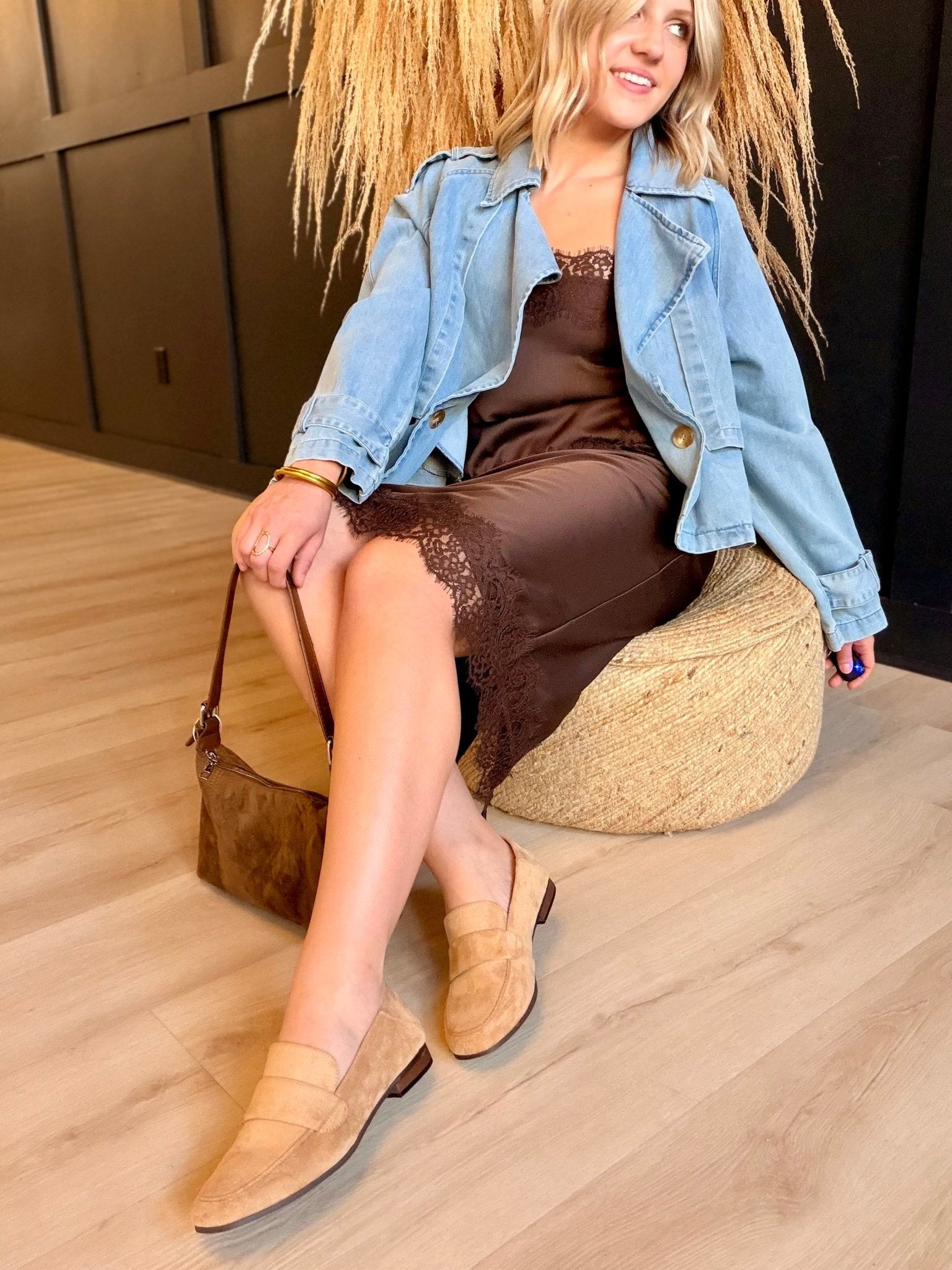 Corkys Loafer She's A Keeper In Camel Faux Suede - Infinity Raine