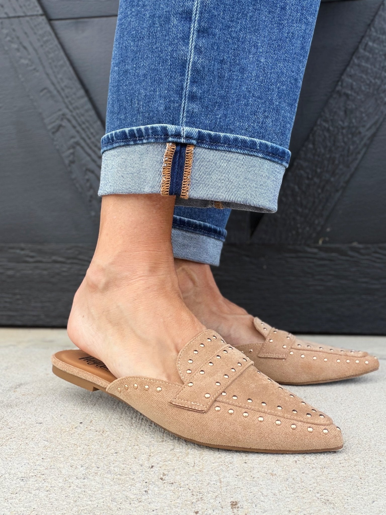 Corkys Mischief Mule In Camel Faux Suede - Infinity Raine