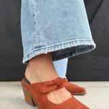 Corkys' Oh Bow She Didn't In Rust Faux Suede - Infinity Raine