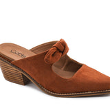 Corkys' Oh Bow She Didn't In Rust Faux Suede - Infinity Raine