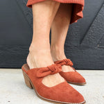 Corkys' Oh Bow She Didn't In Rust Faux Suede - Infinity Raine