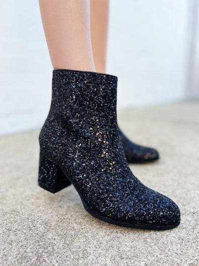 Hey Girl Corkys Razzle Dazzle Booties-Black - Infinity Raine