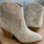 Corkys Shine Bright Booties-Silver - Infinity Raine