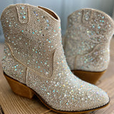 Corkys Shine Bright Booties-Silver - Infinity Raine