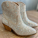 Corkys Shine Bright Booties-Silver - Infinity Raine