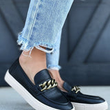 Corkys Chain Reaction Loafers In Black - Infinity Raine