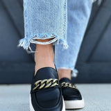 Corkys Chain Reaction Loafers In Black - Infinity Raine