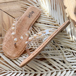 Corkys Jump In Pearl Flip Flop In Clear - Infinity Raine