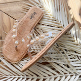 Corkys Jump In Pearl Flip Flop In Clear - Infinity Raine