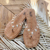 Corkys Jump In Pearl Flip Flop In Clear - Infinity Raine