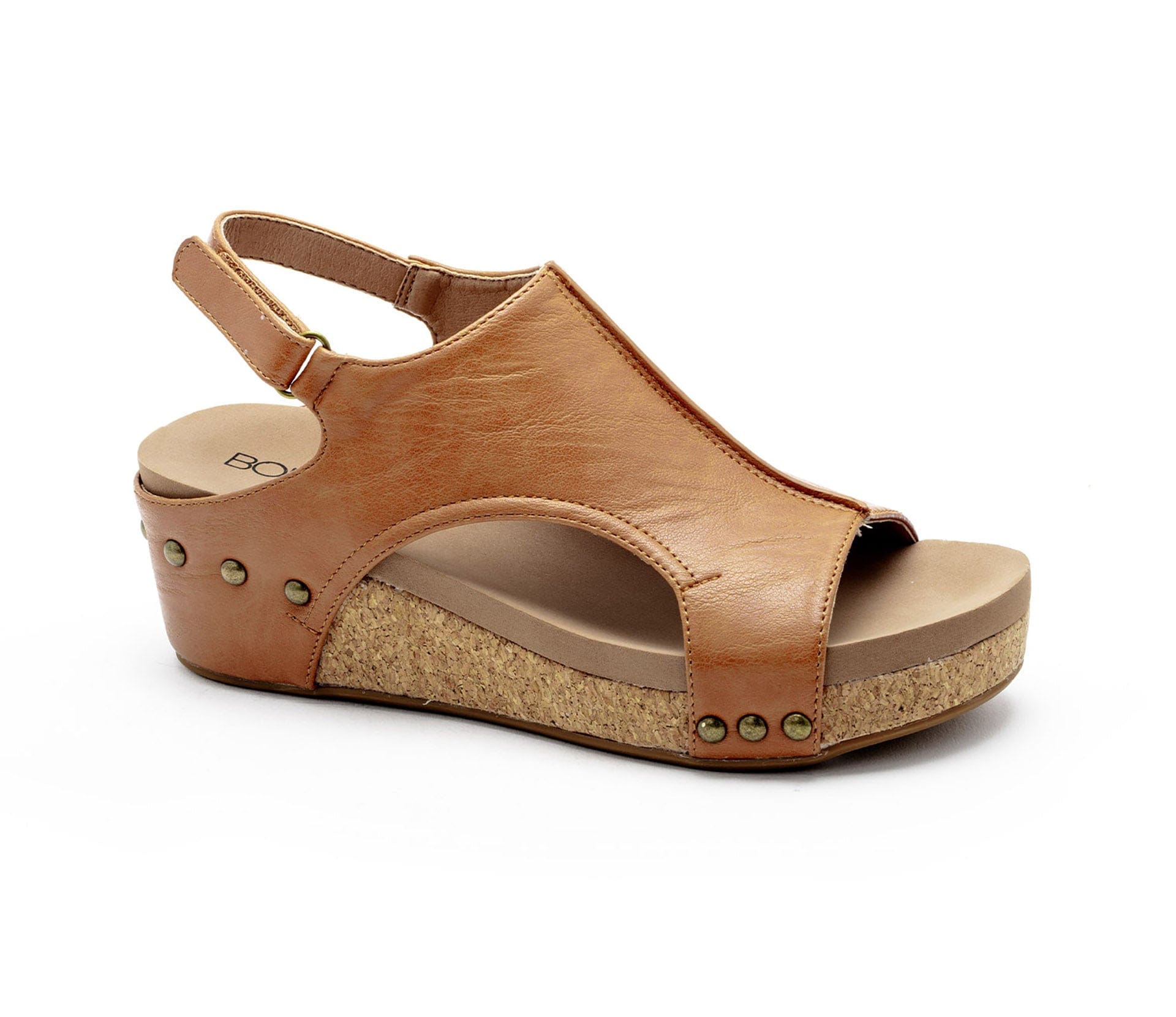 CORKYS Shoes - Heels & Wedges Corkys Carley Wedge In Cognac Smooth