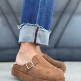 Corkys Holidaze Clogs In Tobacco Faux Suede - Infinity Raine