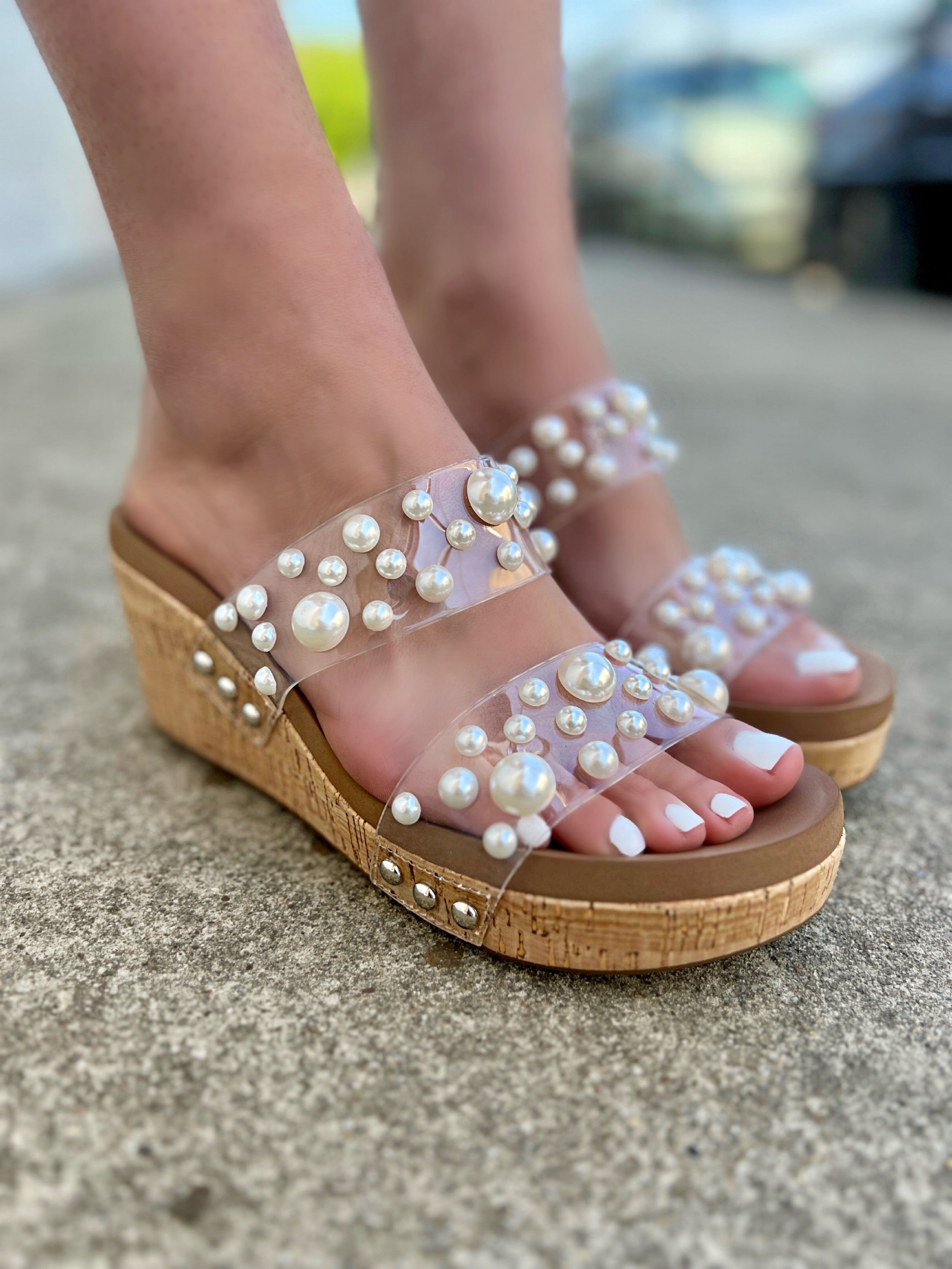 Hey Girl by Corky’s Footwear No Filter White Floral main image 0