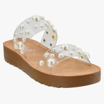 Corkys Bad Romance Sandals In Clear - Infinity Raine