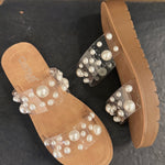 Corkys Bad Romance Sandals In Clear - Infinity Raine