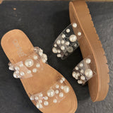 Corkys Bad Romance Sandals In Clear - Infinity Raine