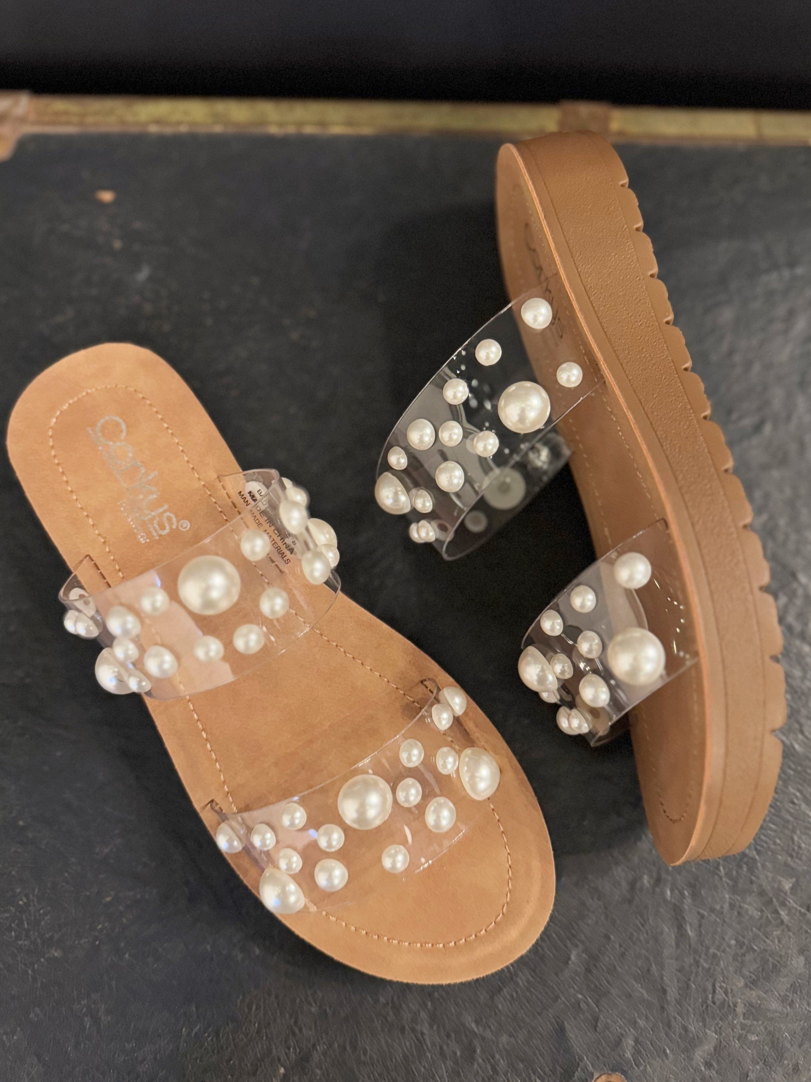 Corkys Bad Romance Sandals In Clear - Infinity Raine