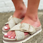 Corkys Booked Sandal In Beige - Infinity Raine