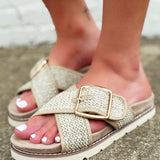 Corkys Booked Sandal In Beige - Infinity Raine