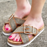 Corkys Booked Sandal In Tan - Infinity Raine