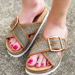 Corkys Booked Sandal In Tan - Infinity Raine