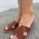 Hey Girl By Corkys Picture Perfect Sandals In Cognac - Infinity Raine