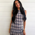 Cotswolds Bubble Dress In Blue Oak Multi - Infinity Raine