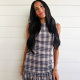 Cotswolds Bubble Dress In Blue Oak Multi - Infinity Raine