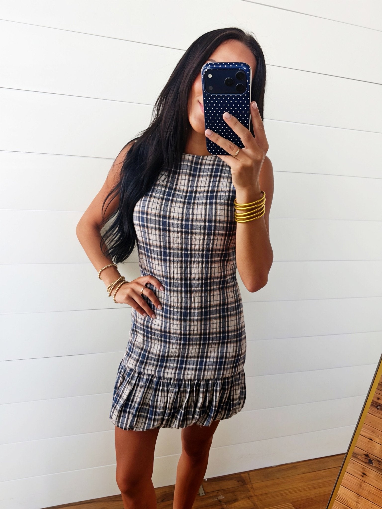 Cotswolds Bubble Dress In Blue Oak Multi - Infinity Raine