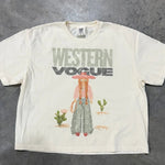 Cowgirl Kaki Tee In Ivory - Infinity Raine