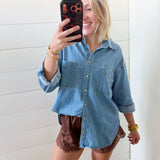 Crinckled Satin Lace Hem Shorts In Brown - Infinity Raine