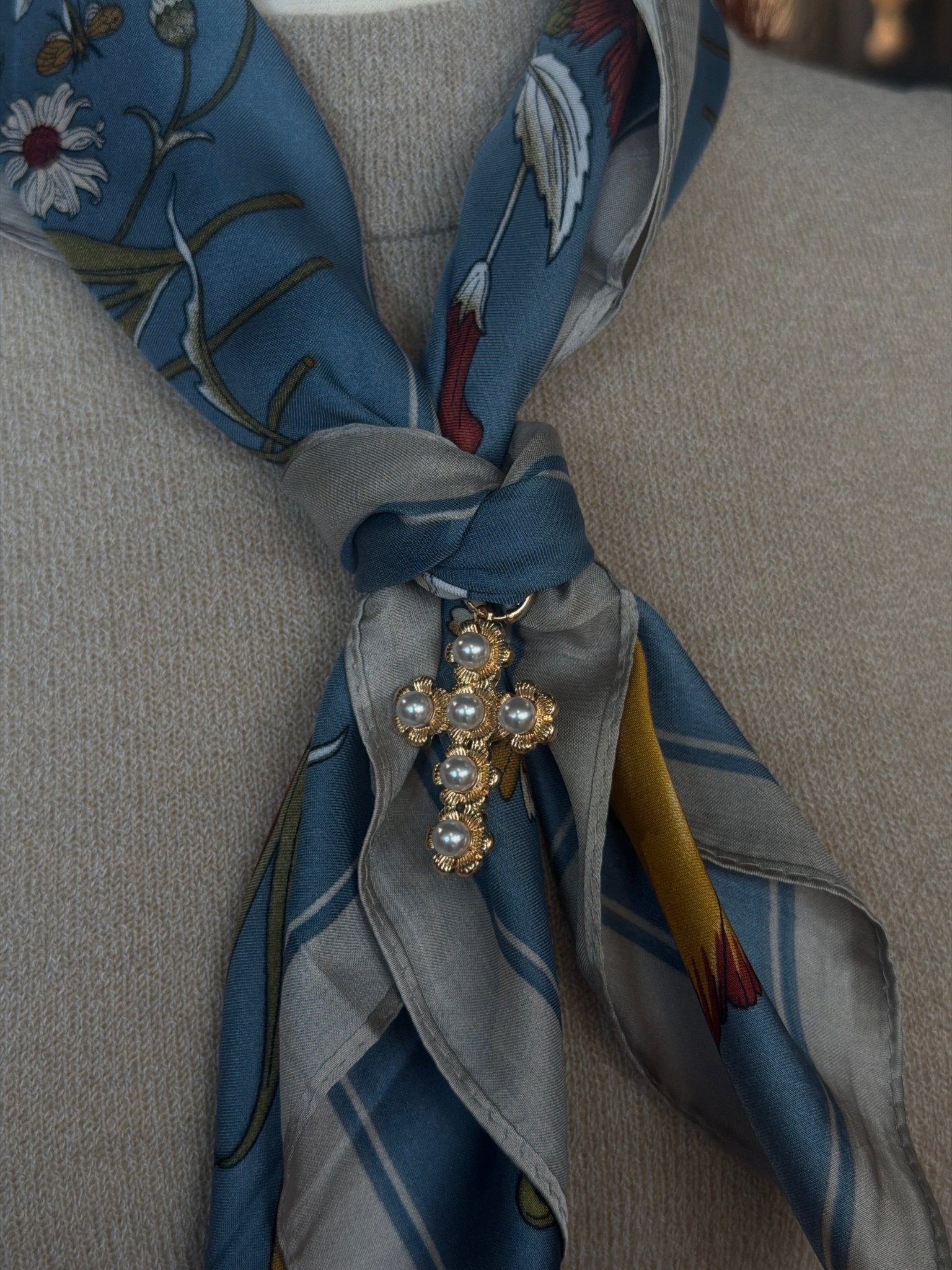 Cross Scarf Charm - Infinity Raine