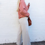 Cuffed Bottom Pants In Grey - Infinity Raine