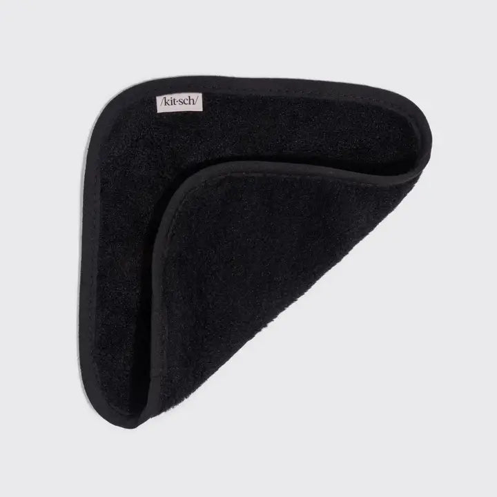Kitsch Microfiber Face Towels 3pc Set - Black - Infinity Raine