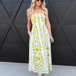 Dandelion Dreams Tube Maxi Dress In White - Infinity Raine