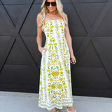 Dandelion Dreams Tube Maxi Dress In White - Infinity Raine