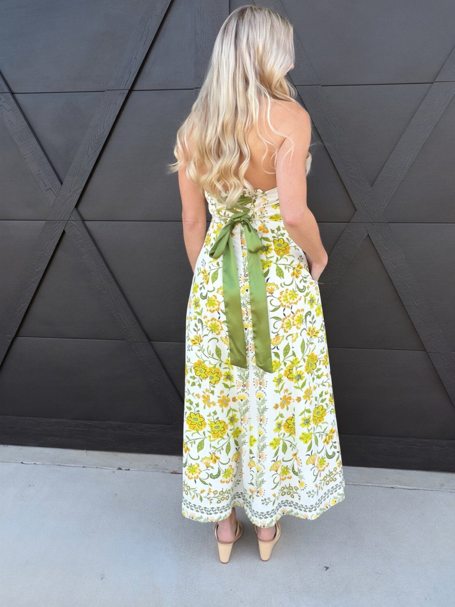 Dandelion Dreams Tube Maxi Dress In White  Infinity Raine