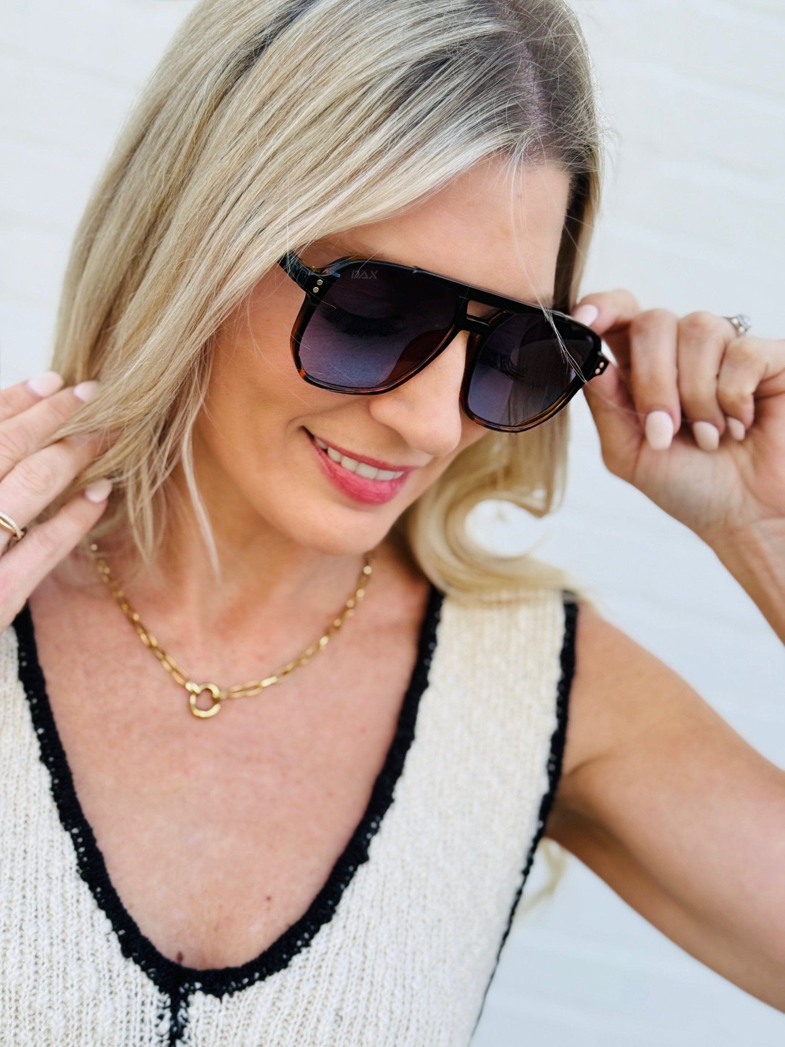 Dax Eyewear In Skye Black - Infinity Raine